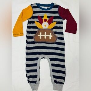 MudPie turkey romper sz 9-12 months EUC smoke free home